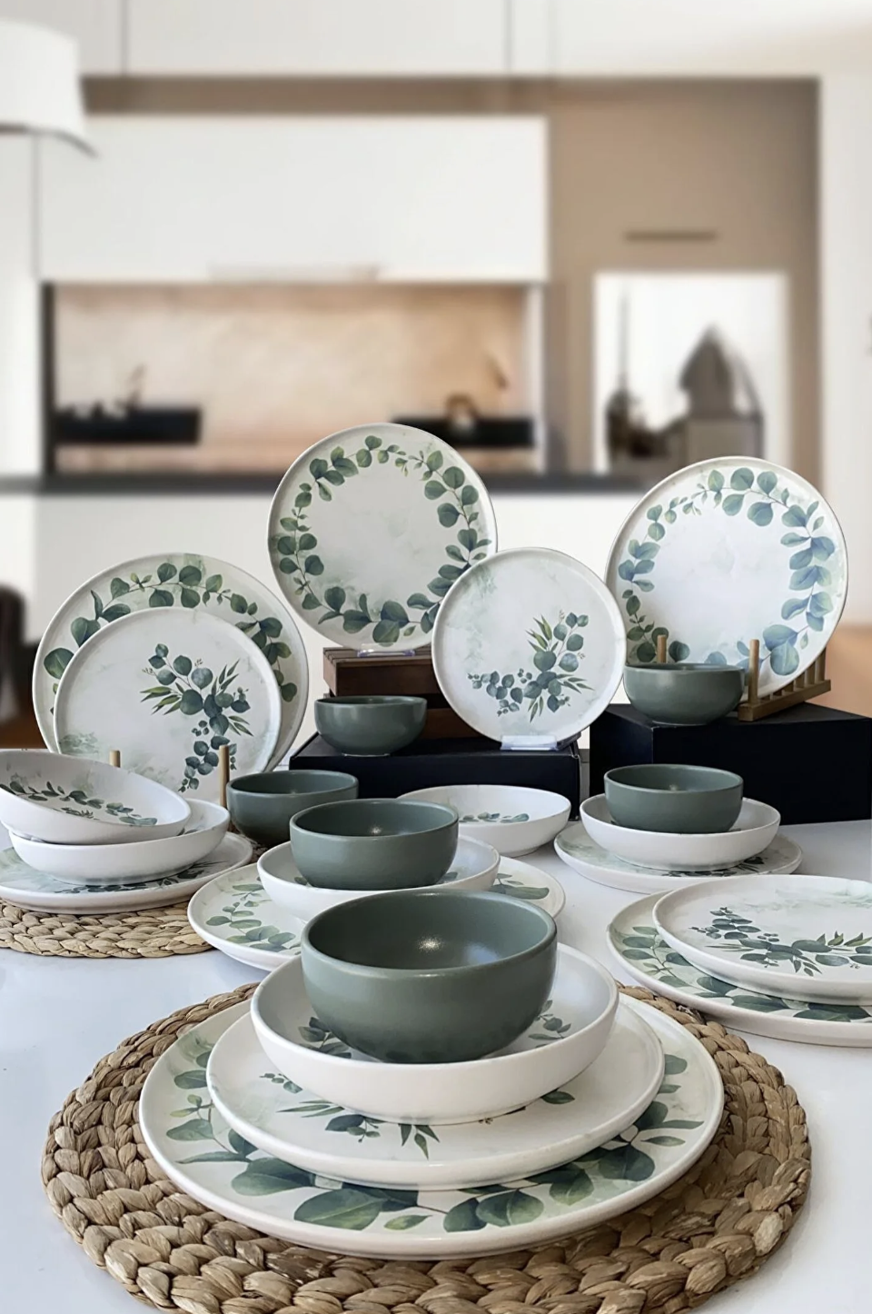 6 Kişilik - 24 Parça Yemek Takımı - OKALİPTUS