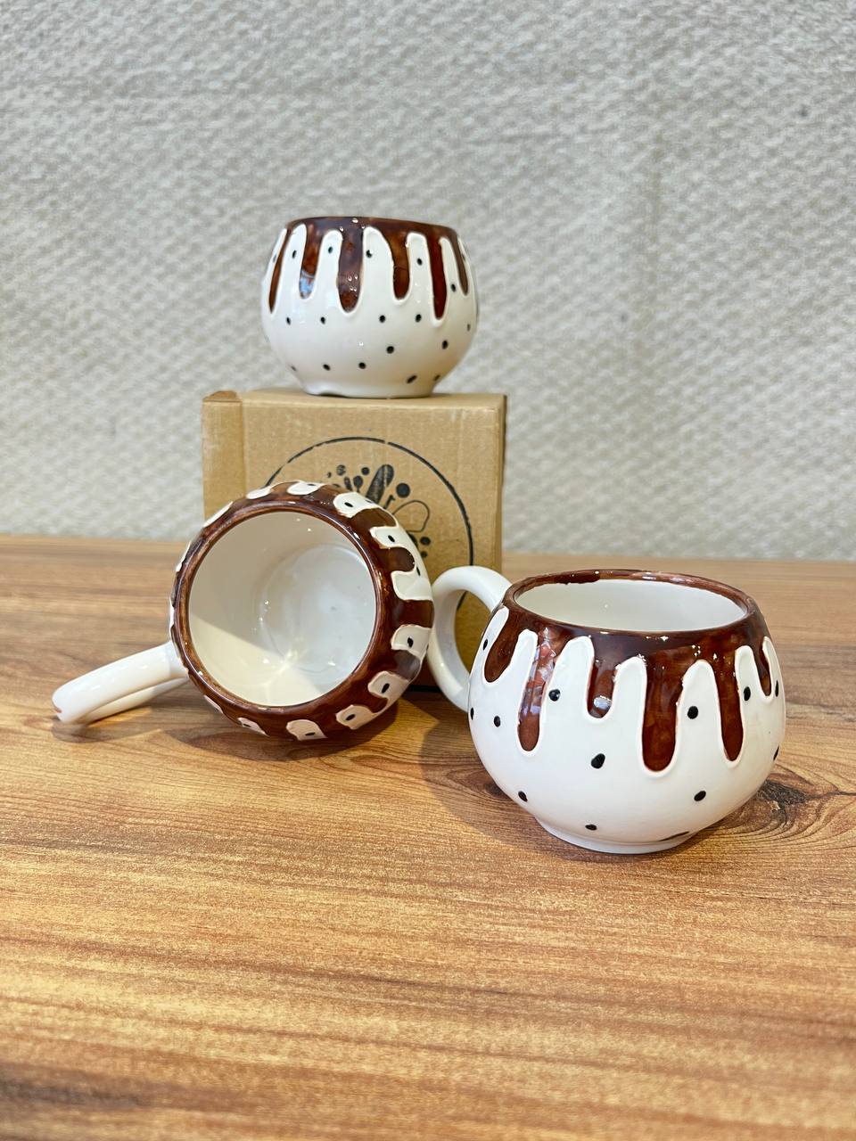 Seramik El Yapımı Kupa - 016