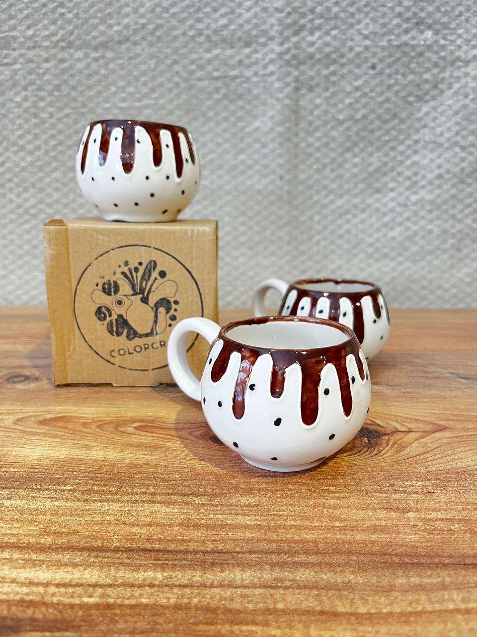 Seramik El Yapımı Kupa - 016