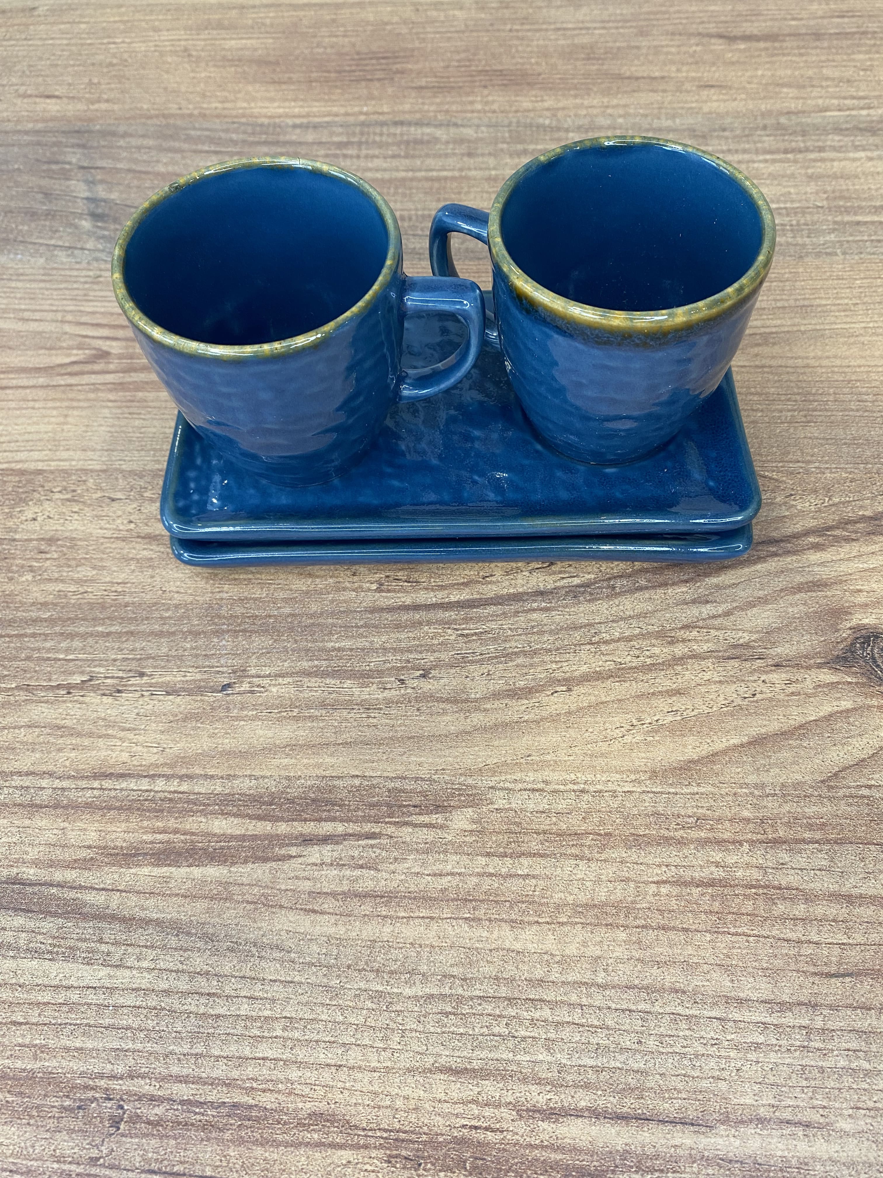 2 Kişilik Kahve Takımı - Mavi