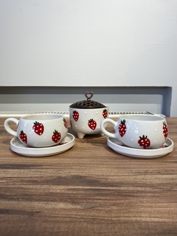 Çay - Kahve Seti - Çilek