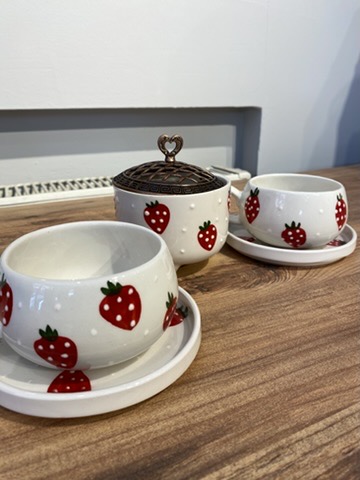 Çay - Kahve Seti - Çilek