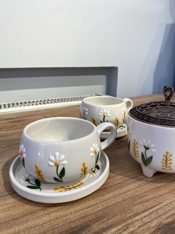 Çay - Kahve Seti - Başak Papatya