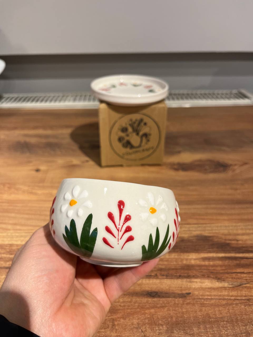 Seramik El Yapımı Kupa ve Tabağı - 011
